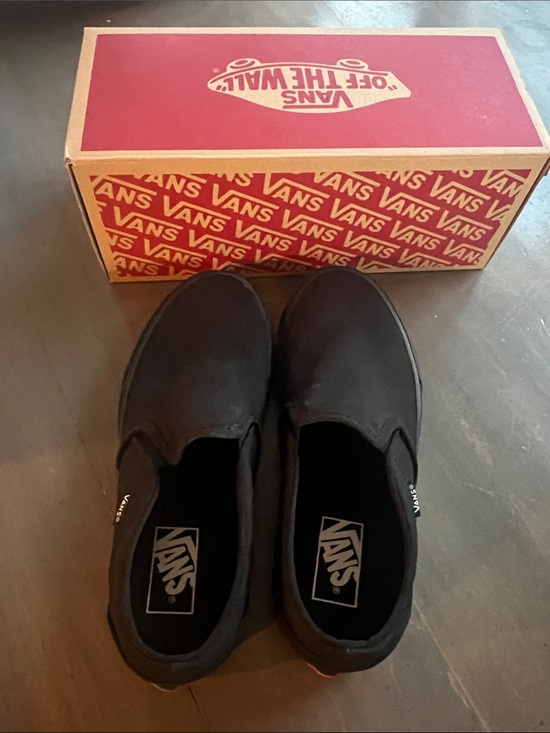 Vans Shoes - Vans Slip-On Canvas womens Shoes — Black